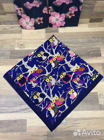 Новый женский шёлковый платок Gold Kashkha