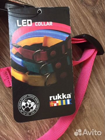 Ошейник светодиодный Rukka LED, размер L Ошейник светодиодный Rukka LED, размер L