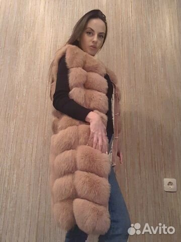 Меховой жилет из песца Меховой жилет из песца