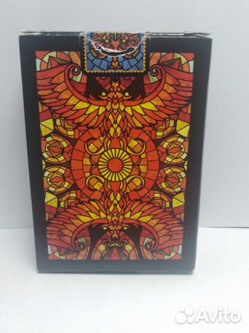 Игральные карты bicycle stained glass phoenix