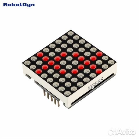 Светодиодная матрица 8х8 красная MAX7219 Arduino
