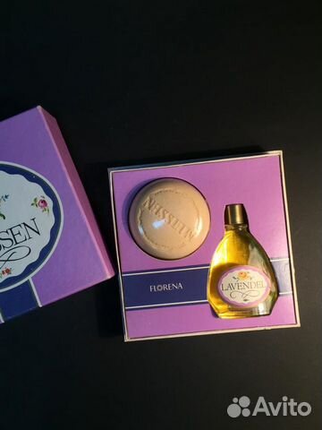 Винтажный набор мыло одеколон Meissen Florena