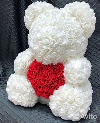 Мишка из роз