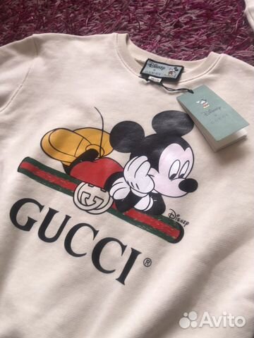 Gucci,Толстовка-свитшот с принтом Mickey,Disney,Ор Gucci,Толстовка-свитшот с принтом Mickey,Disney,Ор