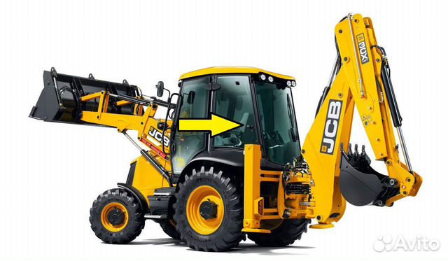 Экскaватор-погрузчик JCB 3CX-4CX кузовное стекло Экскaватор-погрузчик JCB 3CX-4CX кузовное стекло