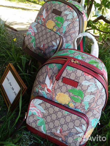 Рюкзак Gucci натуральная кожа канва Рюкзак Gucci натуральная кожа канва