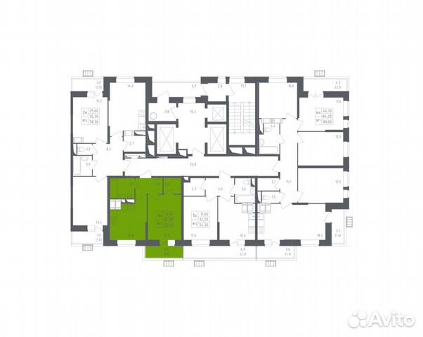 1-к квартира, 33.4 м², 15/21 эт. 1-к квартира, 33.4 м², 15/21 эт.