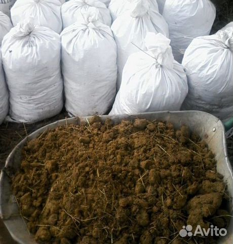Навоз конский в мешках 50 л