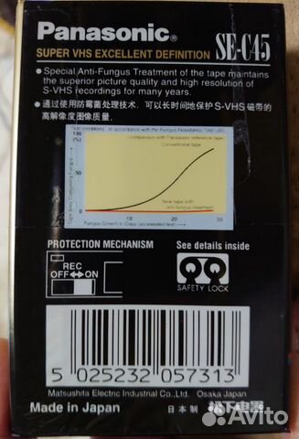 Видеокассета Panasonic SE-C45 Видеокассета Panasonic SE-C45