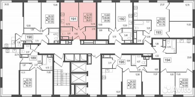 1-к квартира, 36.8 м², 4/27 эт. 1-к квартира, 36.8 м², 4/27 эт.