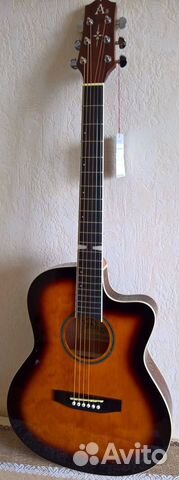 Электроакустическая гитара AS массив Slim body