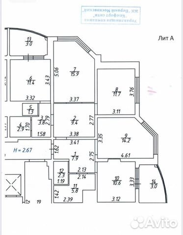 4-к квартира, 103 м², 3/25 эт.