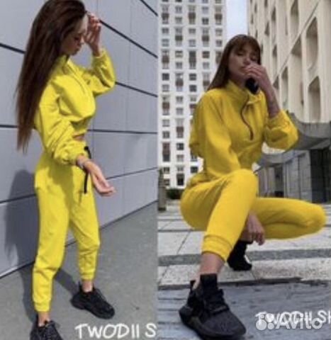 Костюм спортивный желтый