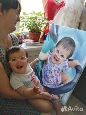 Портрет по фото на холсте Арт. 119 Портрет по фото на холсте Арт. 119