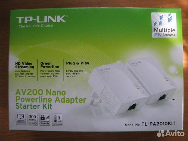 Сетевой адаптер TP-Link Powerline AV200 Nano