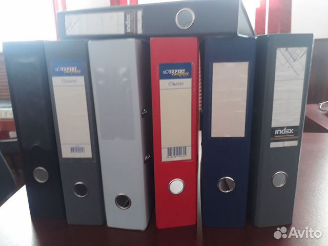 Папки регистраторы, папки на кольцах и др