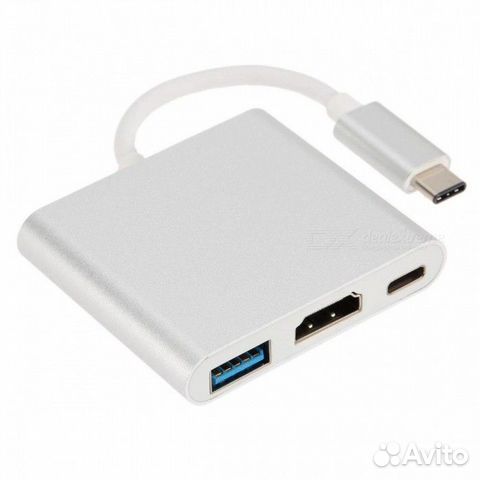 Переходник USB type-C - hdmi, USB, type-C