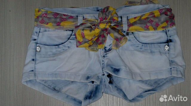 Джинсовые модные короткие С низкой посадкой шорты