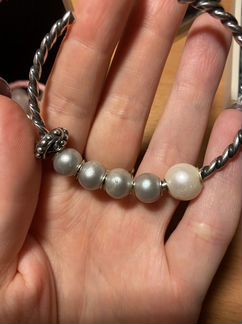 Шарм жемчуг на trollbeads