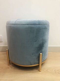 Пуфик Glasar с крышкой