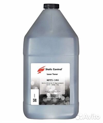 Тонер Static Control MPT5 фасовка 1кг черный