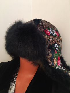 Шапка ушанка мех кролика