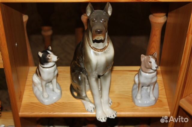 Фарфор собаки и другие животные