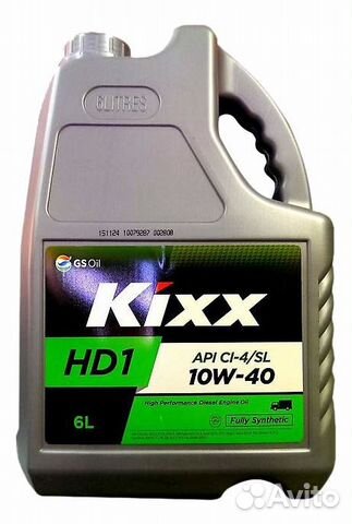 Моторное масло Kixx HD1 10W-40 канистра 6 литров купить в Краснодаре ...