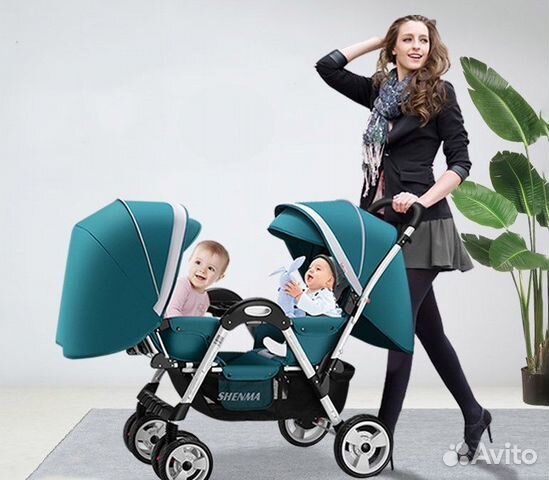 Детская коляска для двойни