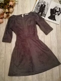 Платье под замшу европейский бренд