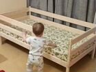 Детская кровать из массива сосны белая объявление продам