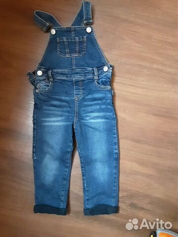 Джинсовый комбинезон mothercare 104