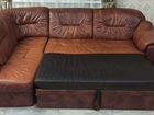 Кожаный угловой диван бу объявление продам