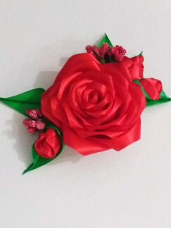 Заколка роза