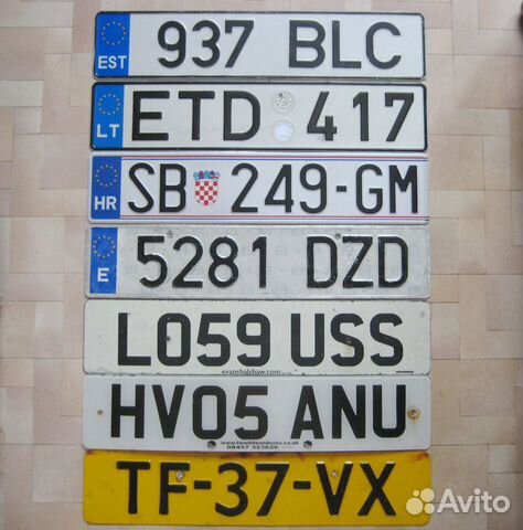 Автомобильные номера разных стран фото