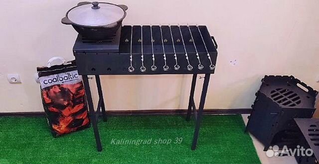 Мангал сталь 3мм разборные ножки