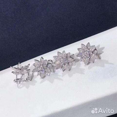 Серьги Ван Клиф с бриллиантами 3.29ct купить в Санкт-Петербурге ...