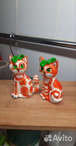 Елочные игрушки ручной работы котики