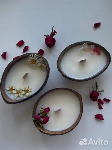 Свеча в кокосе