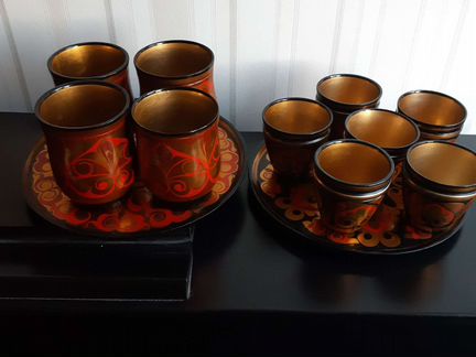 Посуда деревянная, хохлома, СССР