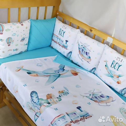 Бортики в кроватку новые