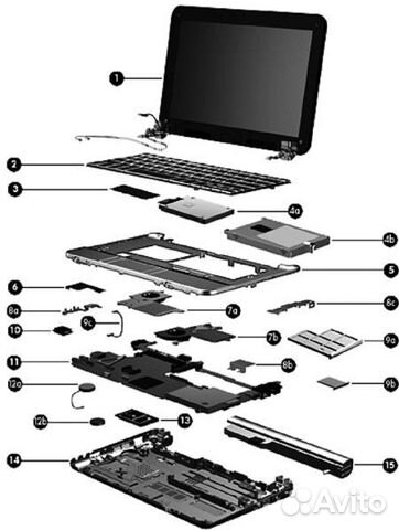 Ноутбуки HP на разбор и детали