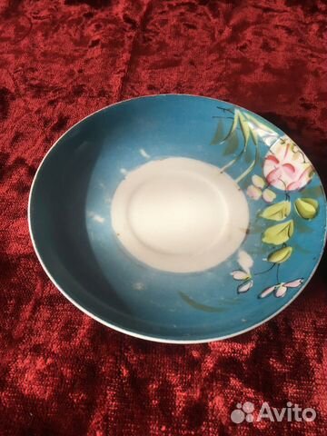 Блюдце фарфор Кузнецова 1891-1917 гг