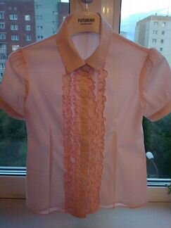 Блузка школьная р.128+