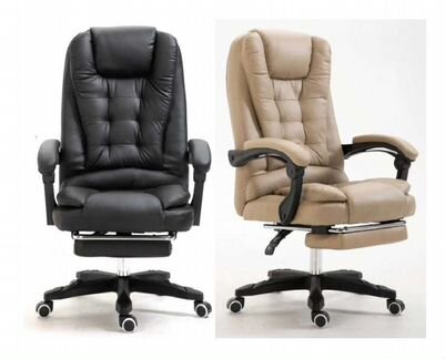 Офисное кожаное кресло компьютерное кресло