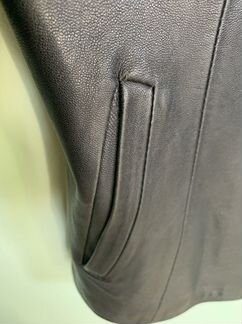 Куртка кожаная женская черная 44