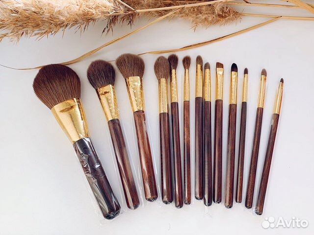 Кисти для макияжа набор из натурального ворса