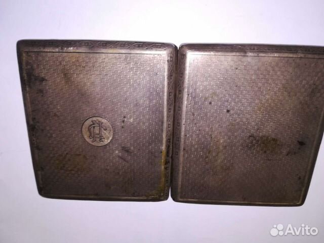 Портсигар серебряный 1928 г. 116 гр. 875 проба