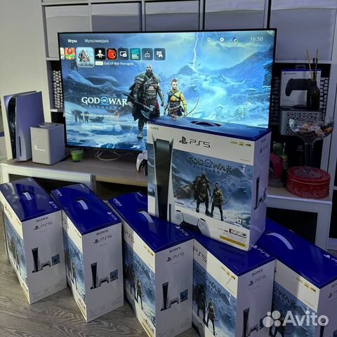 PlayStation 5 новая God Of War (2 и 3 ревизия) в Москве, цена 50 990 ...