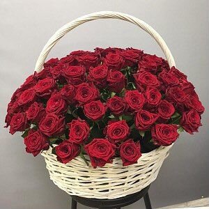 25 Роз, 51 Роза, 101 Роза, Корзина цветов